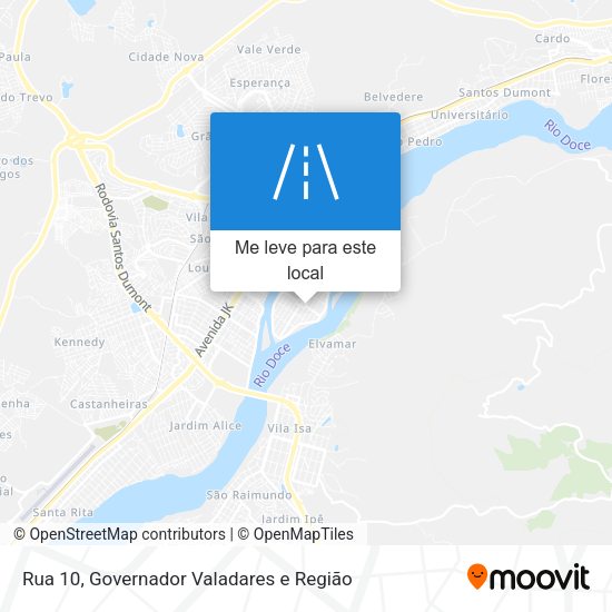 Rua 10 mapa