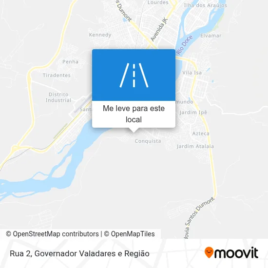 Rua 2 mapa