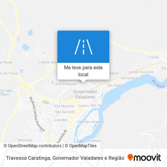 Travessa Caratinga mapa