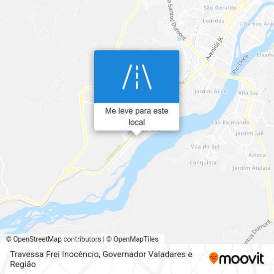Travessa Frei Inocêncio mapa