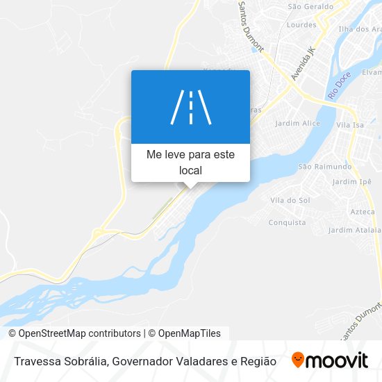 Travessa Sobrália mapa