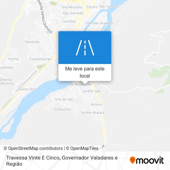Travessa Vinte E Cinco mapa