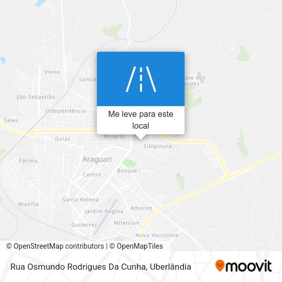 Rua Osmundo Rodrigues Da Cunha mapa