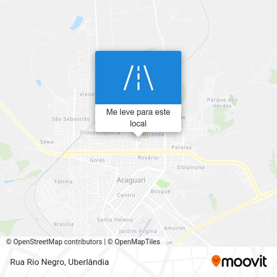 Rua Rio Negro mapa