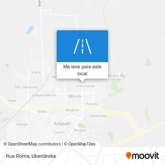 Rua Roma mapa