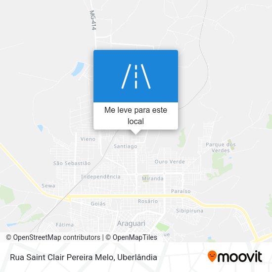 Rua Saint Clair Pereira Melo mapa