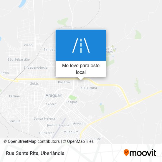 Rua Santa Rita mapa