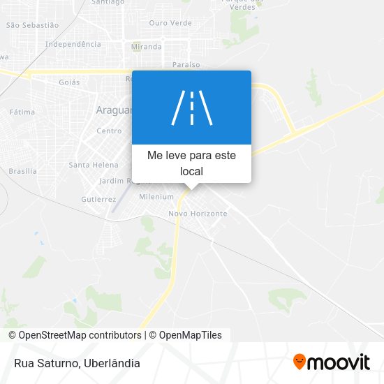 Rua Saturno mapa