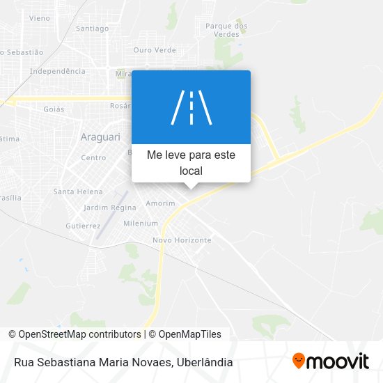 Rua Sebastiana Maria Novaes mapa
