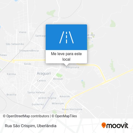 Rua São Crispim mapa