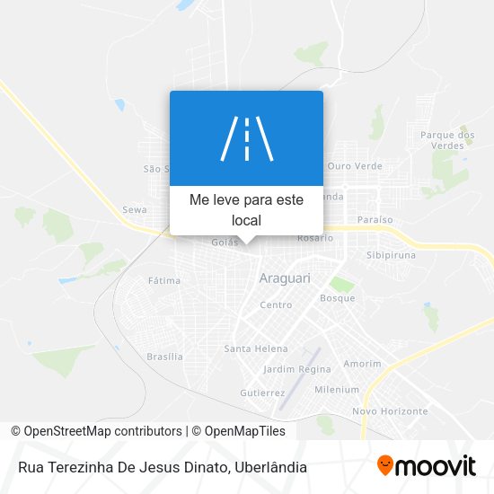 Rua Terezinha De Jesus Dinato mapa