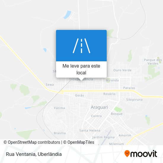 Rua Ventania mapa