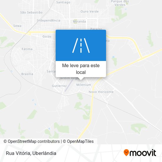 Rua Vitória mapa
