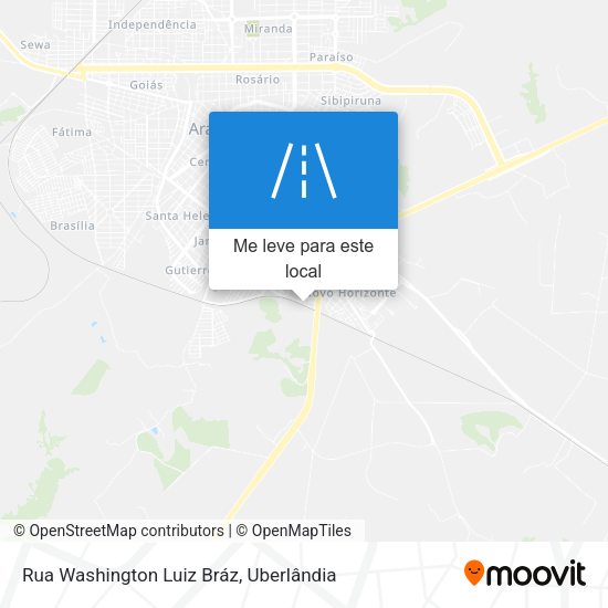 Rua Washington Luiz Bráz mapa