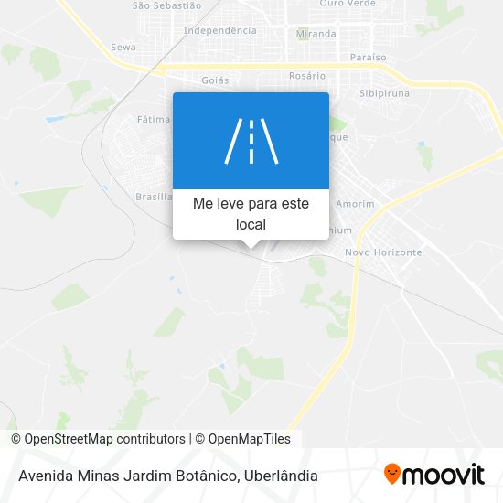Avenida Minas Jardim Botânico mapa