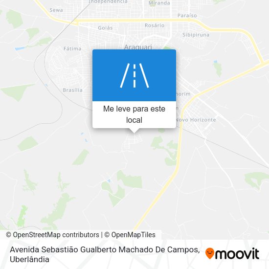 Avenida Sebastião Gualberto Machado De Campos mapa