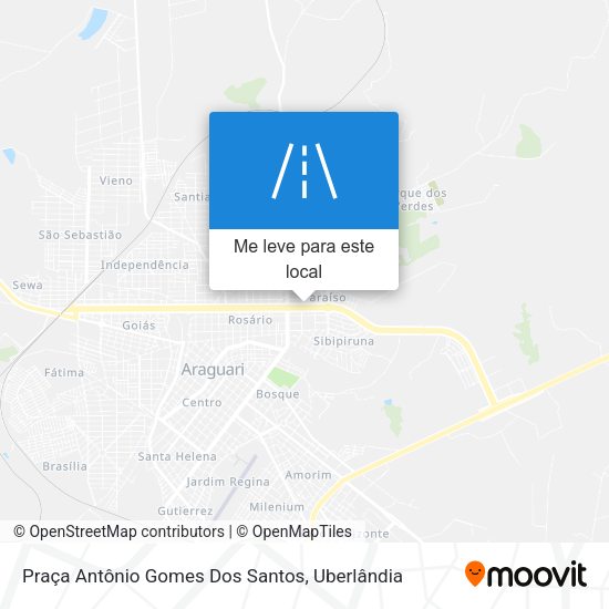 Praça Antônio Gomes Dos Santos mapa
