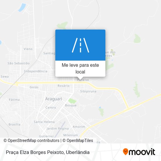 Praça Elza Borges Peixoto mapa