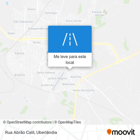 Rua Abrão Calil mapa