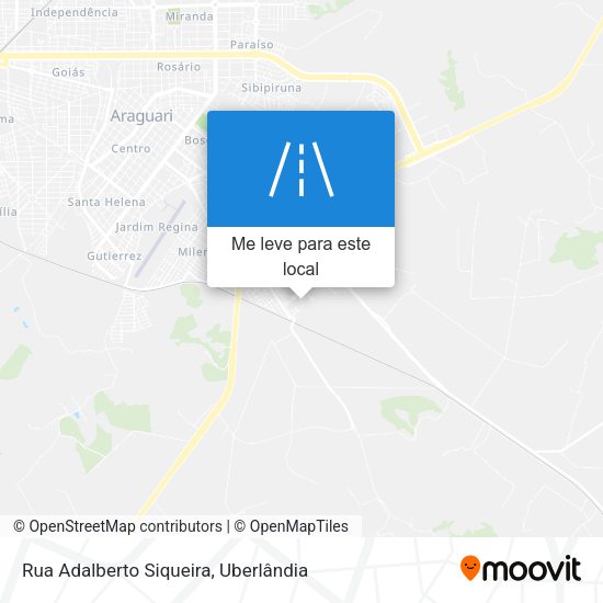 Rua Adalberto Siqueira mapa