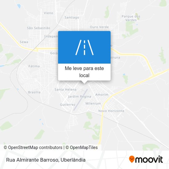 Rua Almirante Barroso mapa