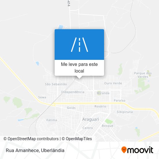 Rua Amanhece mapa
