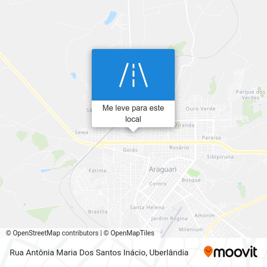 Rua Antônia Maria Dos Santos Inácio mapa