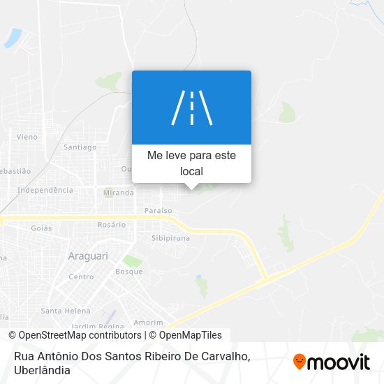 Rua Antônio Dos Santos Ribeiro De Carvalho mapa