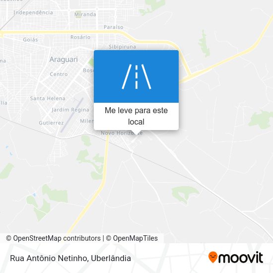 Rua Antônio Netinho mapa