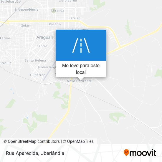 Rua Aparecida mapa