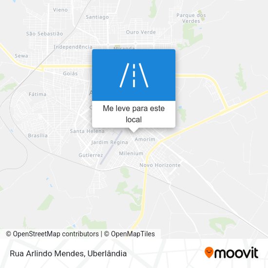 Rua Arlindo Mendes mapa
