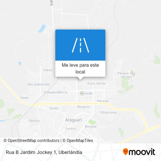 Rua B Jardim Jockey 1 mapa