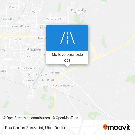 Rua Carlos Zanzarini mapa
