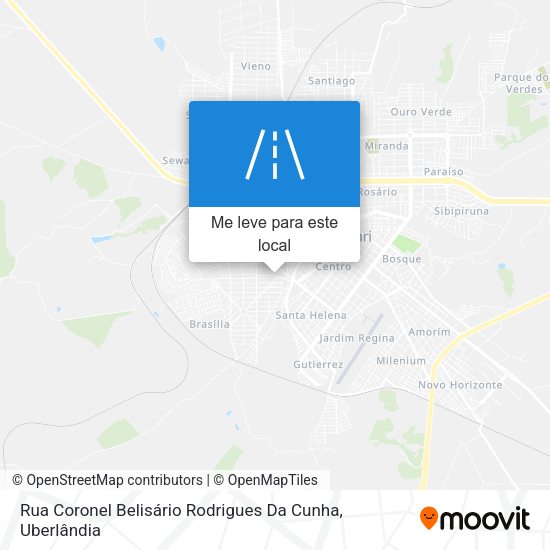 Rua Coronel Belisário Rodrigues Da Cunha mapa