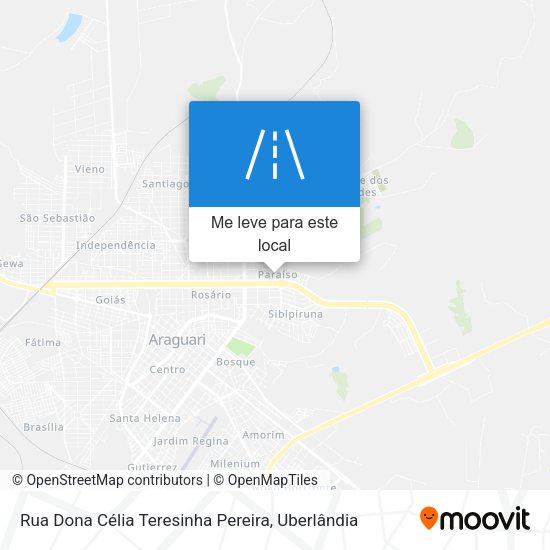 Rua Dona Célia Teresinha Pereira mapa