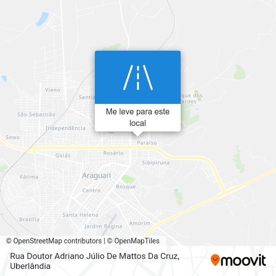 Rua Doutor Adriano Júlio De Mattos Da Cruz mapa