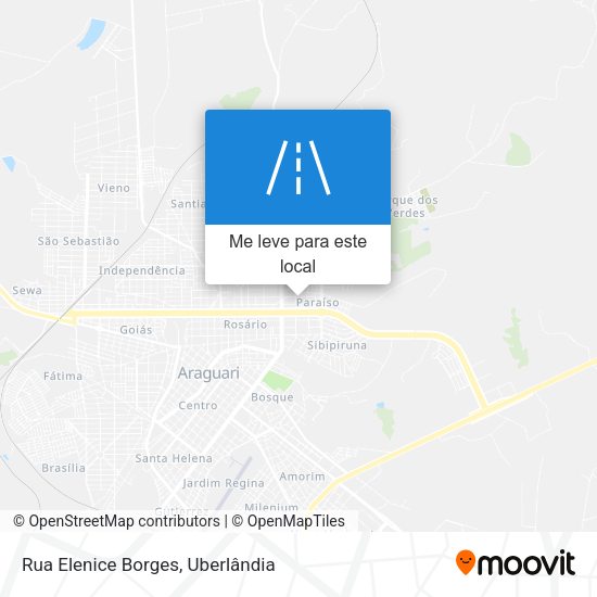 Rua Elenice Borges mapa