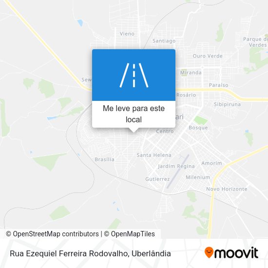 Rua Ezequiel Ferreira Rodovalho mapa