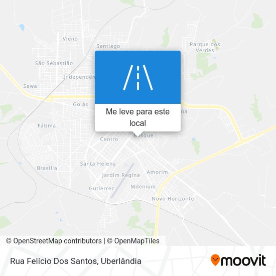 Rua Felício Dos Santos mapa
