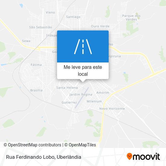 Rua Ferdinando Lobo mapa