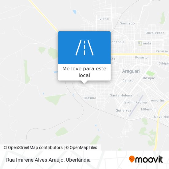 Rua Imirene Alves Araújo mapa