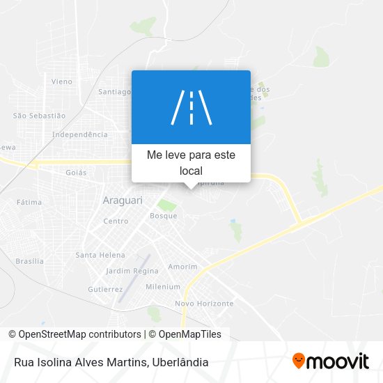 Rua Isolina Alves Martins mapa