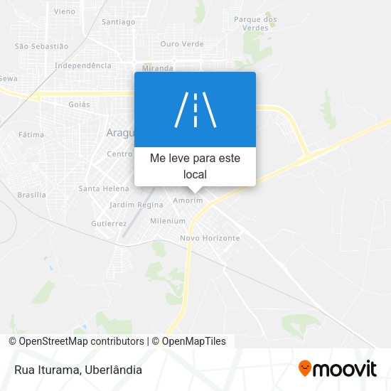 Rua Iturama mapa