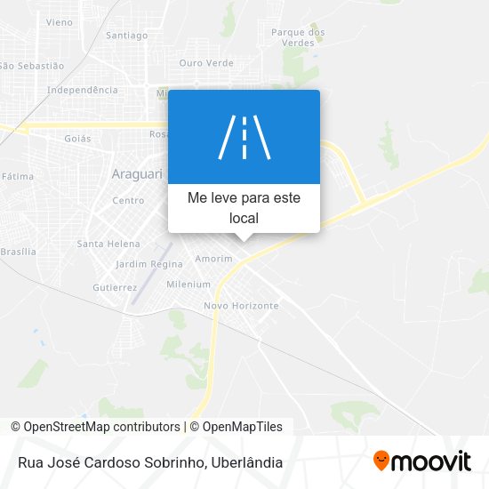 Rua José Cardoso Sobrinho mapa