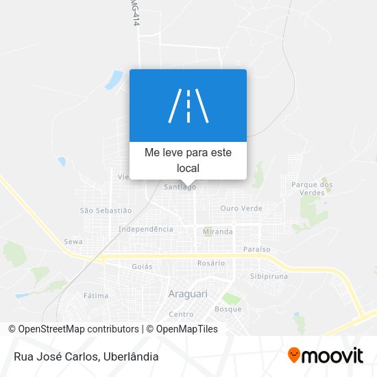 Rua José Carlos mapa