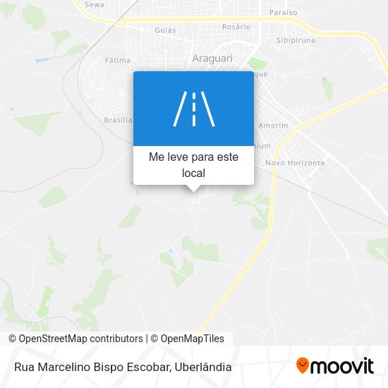 Rua Marcelino Bispo Escobar mapa