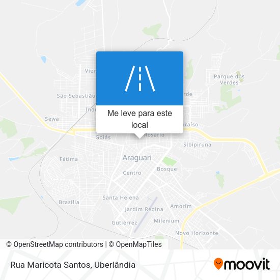 Rua Maricota Santos mapa