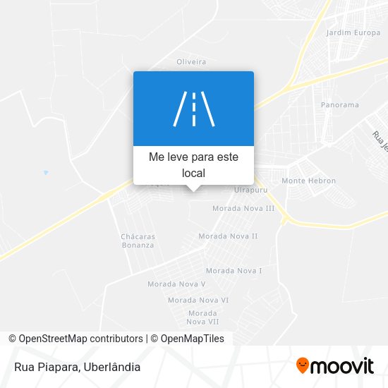 Rua Piapara mapa