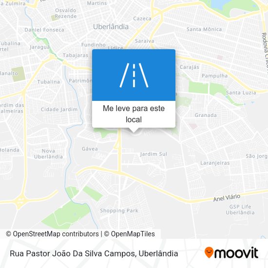 Rua Pastor João Da Silva Campos mapa