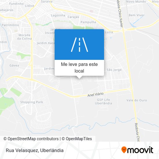 Rua Velasquez mapa